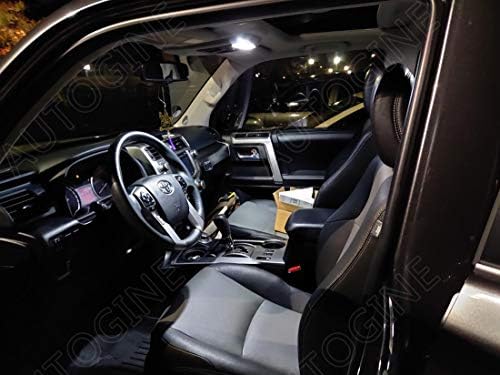 AUTOGINE Бял Комплект LED вътрешно осветление за Toyota RAV4 2017 2018 2019 2020 2021 Супер Ярък 6000 K Вътрешни Led Лампи