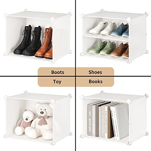Стойка за обувки JOISCOPE, Шкаф За съхранение на обувки, 6 Нива, 24 Двойки Отделно Стоящи Рафтове за обувки-Органайзер