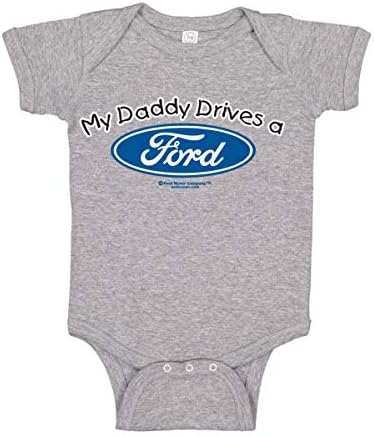 Баща ми Кара на Леки и товарни автомобили на Ford Baby пълзящо растение Момчета Момичета Детско Боди