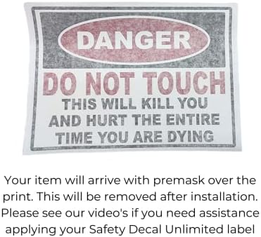 Опасността Не докосвайте, това Убива те притежават Защитен стикер на Неограничено количество електрически ток Предупреждение