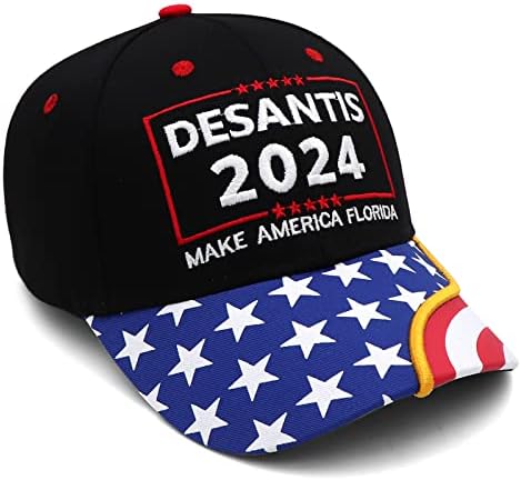 бейзболни шапки xywlwoer Ron Desantis 2024 Hat Make America Florida Шапка С Бродерия на DEJAN за Привържениците на Тръмп Десантиса 2024