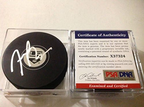 Тревър Люис подписа хокей шайба PSA DNA COA LA Los Angeles Kings С автограф a - за Миене на НХЛ с автограф