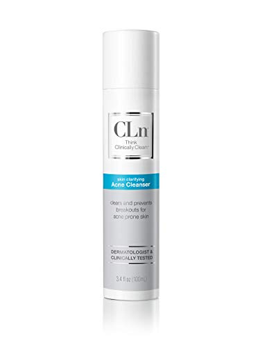 CLn® Acne Пакет - (2) Средство за прочистване от акне 3,4 грама и (1) Хидратиращ крем за лице 3,4 грама - Успокоява кожата,