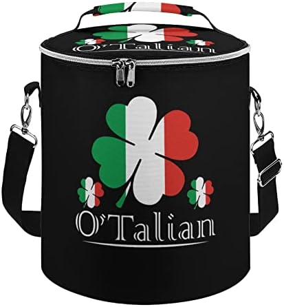 O ' Talian Ирландски 4-Листа Детелина Италиански Флаг Чанта-Тоут за Обяд Запечатани Множество Кутия-Хладилник Чанта за