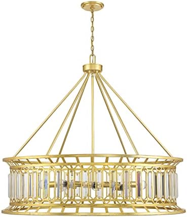 Savoy House 1-1946-10-260 10-светлинна полилей Daintree от истинско злато (45 W x 39В)