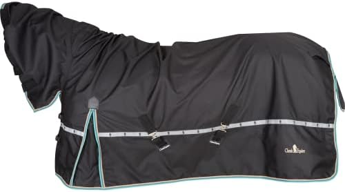 Класическа Ветровка за езда с качулка, Черни, Голям размер