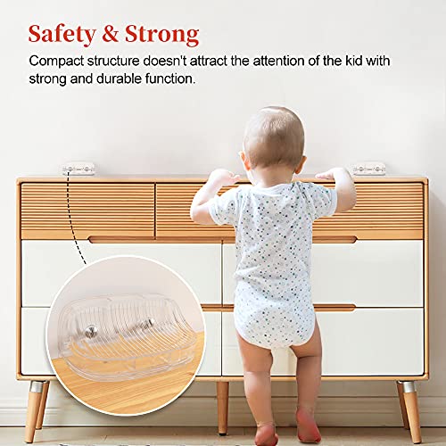 Монтажни ленти за мебели EUDEMON Baby Safety със защита от преобръщане, Стенен държач за мебели със защита от преобръщане за деца и домашни любимци, Стенни конзоли за мебели