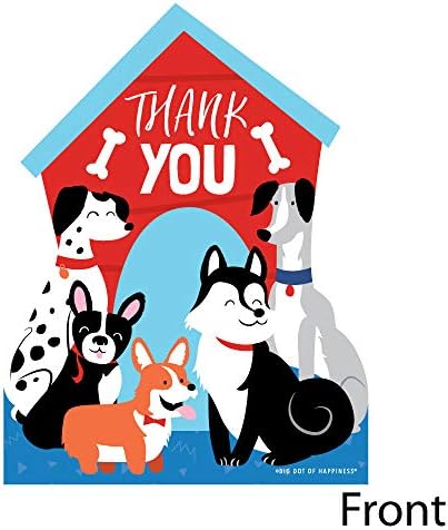 Благодарствени Картички под формата на лапи, като Кученце, - За детската душа или парти по случай рождения Ден с благодарственными