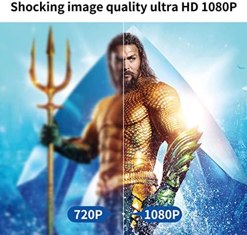 Домашен проектор ZLXDP Led Проектор за домашно кино Full 1080p със собствена резолюция от 10000:1 контраст 900dab Проектор