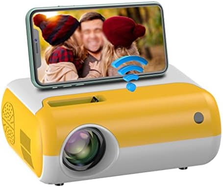 SDFGH Проектор P80 Поддръжка на 1080p 3800 Мини WiFi проектор За домашно кино Led проектор (Цвят: A размер