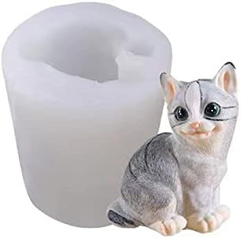 WONIU 2 ЕЛЕМЕНТА Силиконова Скъпа Форма за Котки Ръчно изработени Sleepy Cat Форма За Сапун 3D Мультяшная Форма