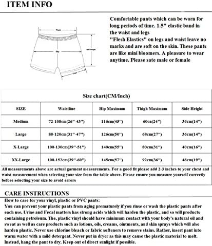 Утягивающие пластмасови панталони Haian за възрастни от инконтиненция, 2 опаковки (големи, Прозрачни и черни)