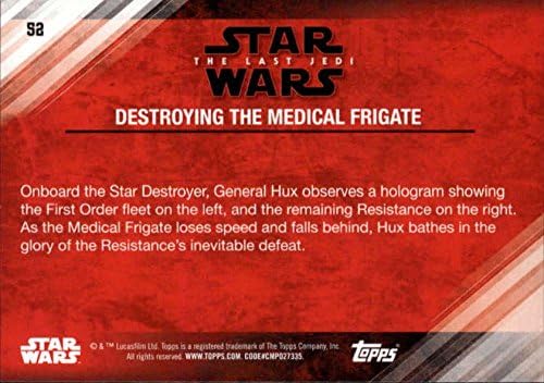 2018 Topps Star Wars The Last Джедаите Series 2 Лилаво 52 Унищожава Търговия на картата медицински комплекс етъра