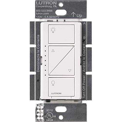 Безжичен Интелигентен Ключ слаба осветеност Lutron PD-6WCL-WH Caseta, Бял