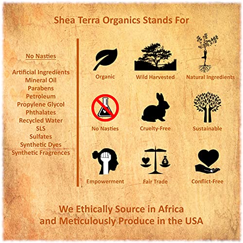 Shea Terra Organics Масло от Шеа Нилотик Без ароматизатори за Чувствителна кожа |Натурален Ежедневен Хидратиращ