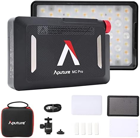 Aputure MC Pro, Видео RGBWW Mini камера, 1585 Lut на разстояние 0,5 м, в регулация на 2000-10000 До, Магнитно