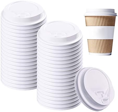 Крис.Капачки за чаши кафе на 50 грама за Еднократна употреба Хартиени Шапки за кафе чаши, Куполна пластмасов капак,