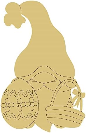 Линията на дизайна на Gnome Деколте за Пролетно Великден Боя Вечерни Врата Закачалка Форма MDF Платно Стил 24 Арт 6 (24 )