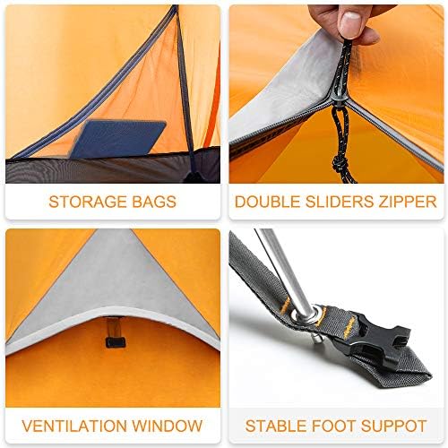 Кемпинговая палатка Forceatt на 2/3/4 човек, професионална водоустойчив и ветрозащитная Лека туристическа палатка, подходяща за активен отдих, разходки, глампинга.