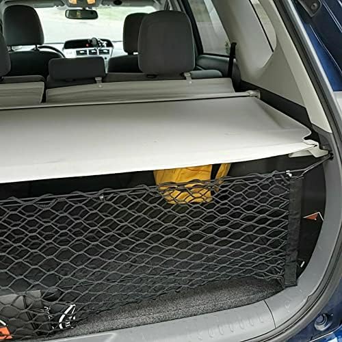 Транспортна мрежа за багажника на автомобила - Изработени от специално за Toyota Prius V 2012-2017 - Органайзер от еластична мрежа за съхранение на Аксесоари премиум клас- Мре
