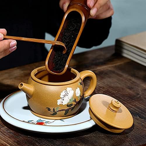 Съвременните Чайници, чайникът 170 мл, Лилаво Глинени Кани, Крупнокалиберный Infuser форма На Топка Kettle Ръчно изработени