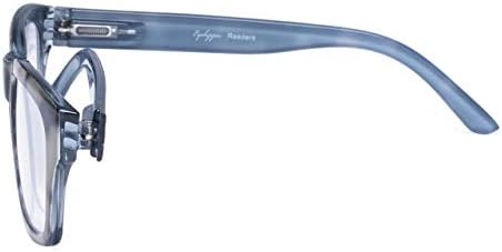 Eyekepper 5-опаковъчни Извити Линия Очила За четене в Голяма Квадратна Рамка + 2,75