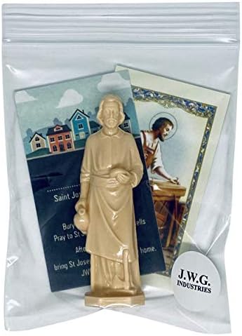 JWG Industries, Определени за продажба дома на Св. Йосиф 3-Инчов Статуетка с Инструкции и Молитва карта