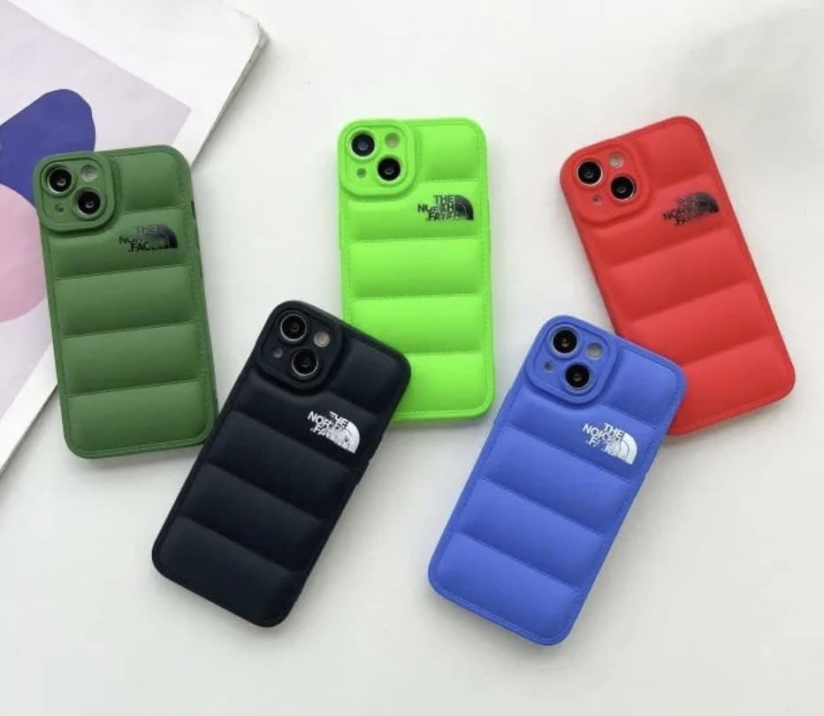 Нов Памук Калъф за телефон Lens Protect North Face iPhone 13 Pro Max е Тъмно Зелен цвят