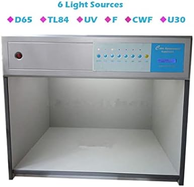 Шкаф за гледане на цветя CNYST Кутия за оценка на цвета с 6 Източници на светлина D65 TL84 UV F CWF U30 с
