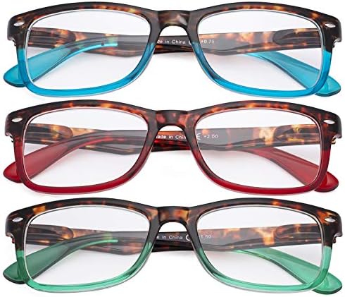 Eyekepper 3 Опаковки Женски Стилни Очила за Четене Комфортни Очила за Четене за Жените За Четене