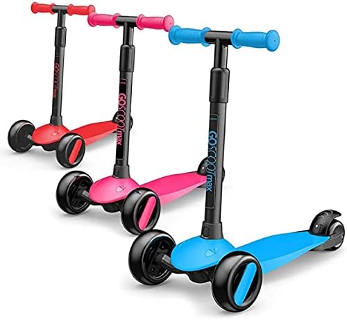 Новост-Скутери Прескочи за деца - 3-колесен скутер е с регулируемо волана - GoScoot MAX е подходяща за деца и малки деца, момичета и момчета на възраст 2-6 години