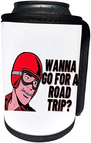 Триизмерно ретро снимка с надпис Wanna Go for a Roadtrip - Опаковки за бутилки-kool (cc-365373-1)