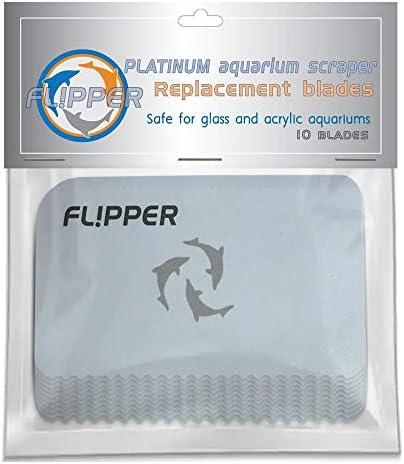 Сменяеми остриета за аквариумного скрепер FL!PPER Flipper Platinum за почистване на аквариуми– Сменяеми остриета за стъклени и акрилни резервоари – Острие за почистване на