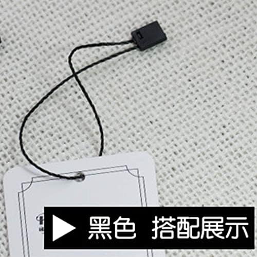 Youliang 1000pcs Hang Tag String Черен Найлонов Защелкивающийся Щифт за тъкани