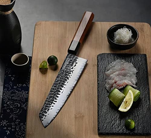 9-Инчов Японски Нож на главния готвач Kiritsuke, Ультраострый Професионален Кухненски Нож За готвене От Въглеродна