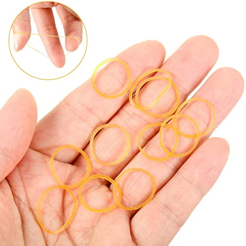 1000 мини-гумени ленти Мека гума за детски коса, заплетающие косата в опашка (жълти)