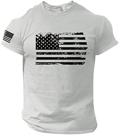 Патриотични Ризи за Мъже, Мъжки Ризи С Патриотичен Флага на Америка, Мъжки Патриотическая Тениска С Къс Ръкав на 4 юли, Тениски,