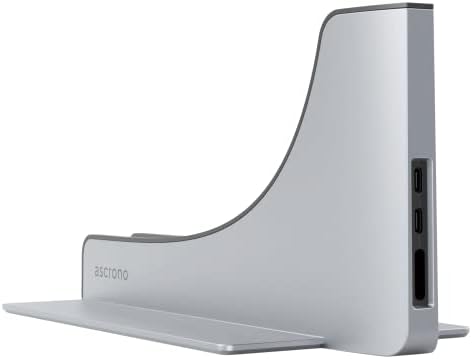 Комплект център за вертикална докинг станция Ascrono | Двоен дисплей, съвместим с Apple MacBook Pro 13 инча
