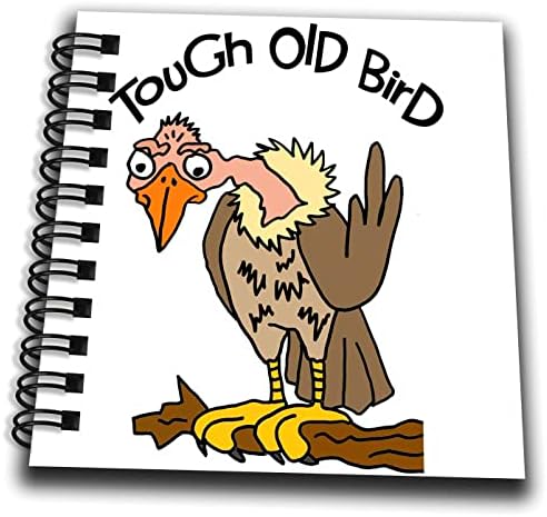 3dRose Забавен Сладък Стар Канюк в ролята на Стръмен Стари птици от Картун за Старост - Книги за рисуване (db-364589-2)