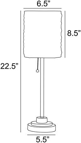 Комплект от 2 настолни лампи Calvine с акцент от полиран никел