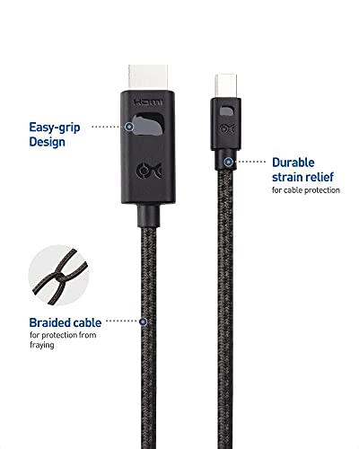 Има Значение кабел 8K Mini DisplayPort 1.4-HDMI дължина от 6 фута / 1.8 м, с разделителна способност от 4K от