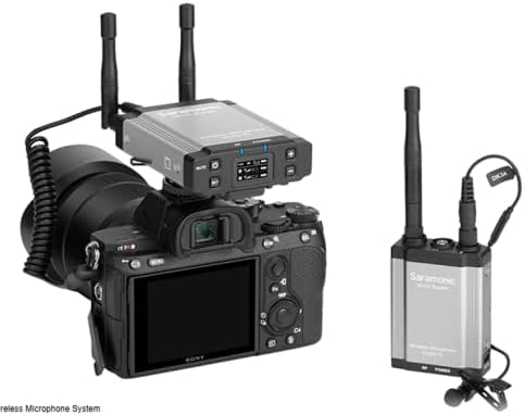 Комплект Vlink2 1 Безжична петличная микрофон система 2,4 Ghz с функция за обратна връзка IFB, Двоен приемник за закрепване на камерата, DK3 Lav, водоустойчив / удароустойчив т