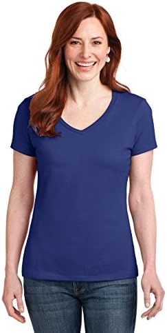 Женска тениска Hanes Perfect-T с къс ръкав и V-образно деколте (1 или 2 опаковки)