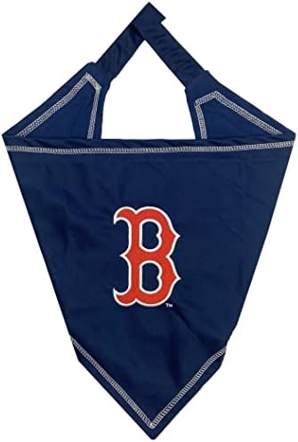 Кърпа с равен брой гласове Pets First MLB Boston RED SOX, Малък / Средно. Куче Кърпа-Шал-Лигавник за Домашната Котка-куче. Идеална кърпа за партита в игралната ден (RSX-3550-S-M)