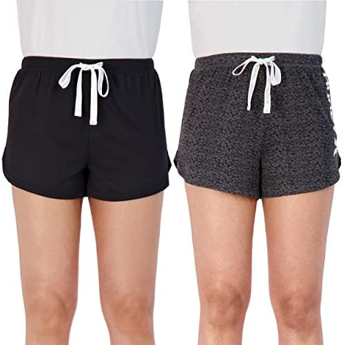 Пижамные Шорти Hurley за жени, Горещите Летни къси Панталони за жени, къси Панталони за почивка, Забавни Сладки Удобни Шорти за Сън за жените, 2 опаковки