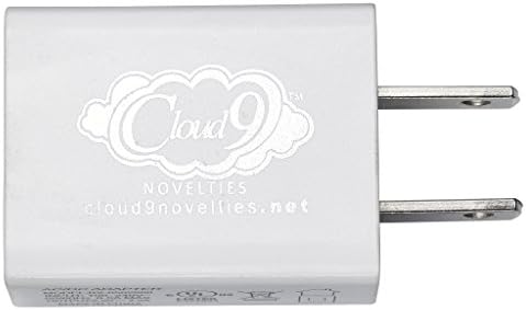 Cloud 9 Novelties Ul-Адаптер за зареждане USB-вибратор ac, Бял, 1 Унция