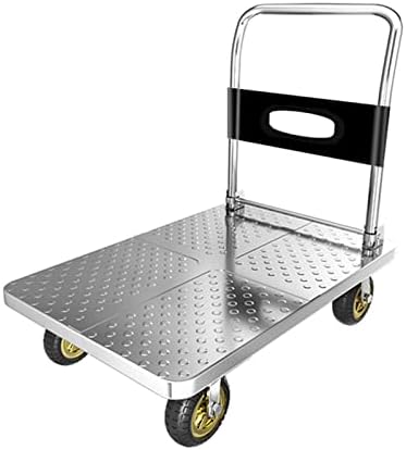 Количка за толкающей колички, колички Сгъваема платформа, за да се движи количката платформа, сгъваеми с колела прическата.те 360° и 4 Стоманена Лента и дръжка на Теж?