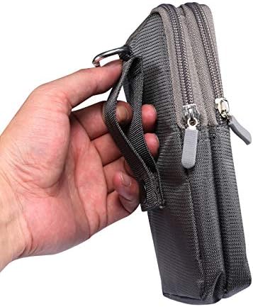 Arlgseln Универсална Мъжки Поясная чанта от плат деним 6,9 см, Спортна чанта + 2 своята практика за телефон, Портфейл