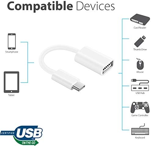 Адаптер за USB OTG-C 3.0, съвместим с вашето устройство Philips TAT4556GR /97, осигурява бърз, доказан и многофункционално