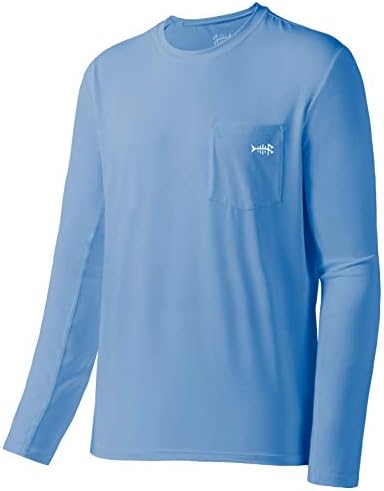 BASSDASH Мъжка Тениска UPF 50+ Performance С дълъг ръкав, UV Защита От Слънцето, Спортни Ризи за Риболов, Пешеходен